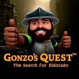 Gonzo's Quest slot logo by NetEnt at BetSixty CasinoGonzo's Quest
